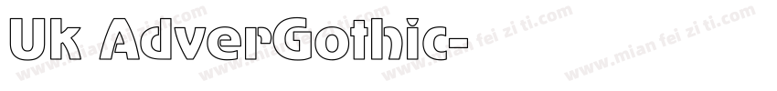 Uk AdverGothic字体转换